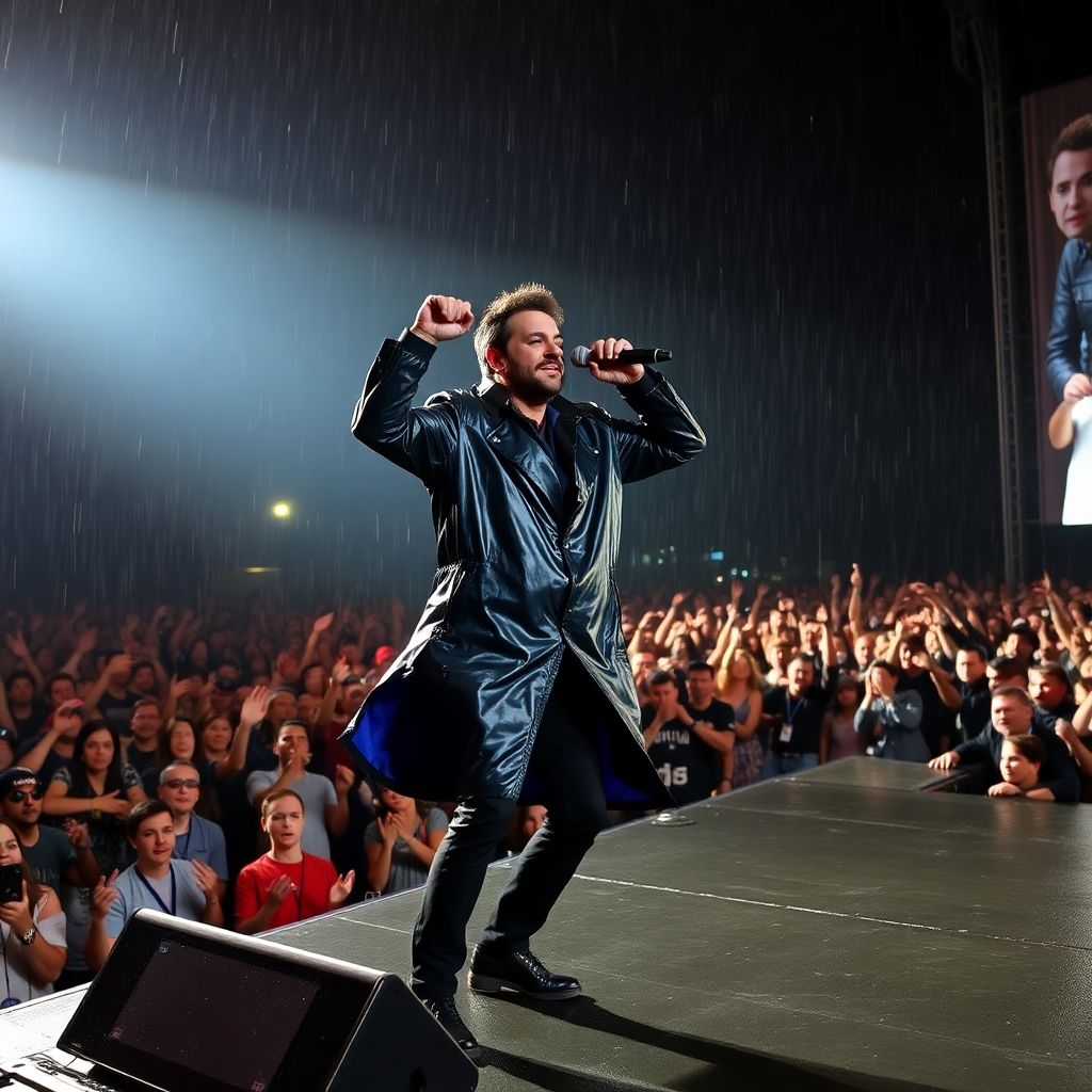 Tarkan’s rain-soaked ankara concert turns stormy night into music fiesta