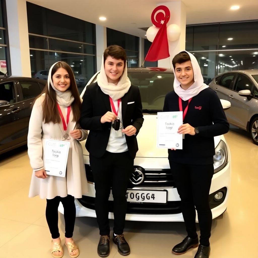 Yks türkiye birincileri olan Üç kabataş Öğrencisine togg Ödülü