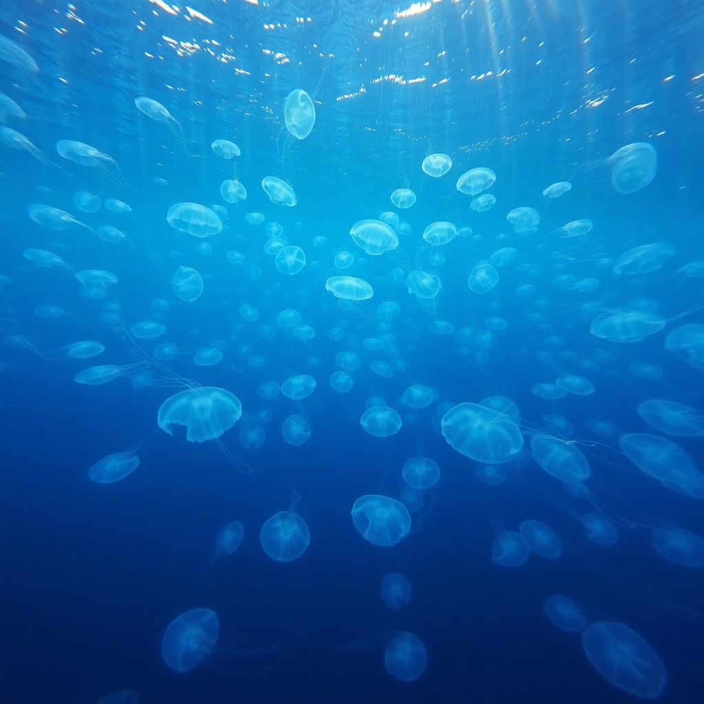Blue jellyfish concentration observed in the dardanelles: safety tips for swimmers