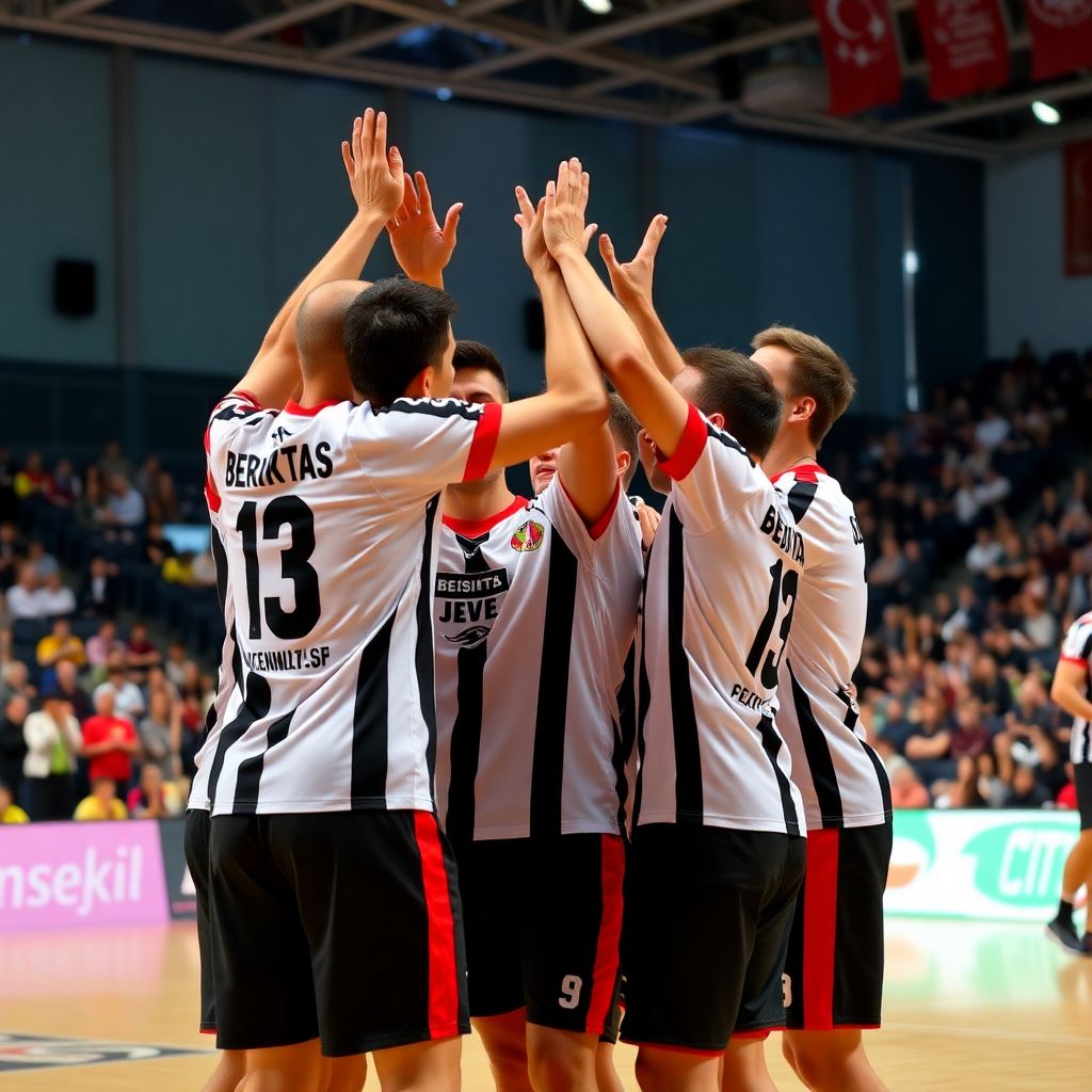 Beşiktaş handball team beat güneysu Sk 45-31 to extend unbeaten start