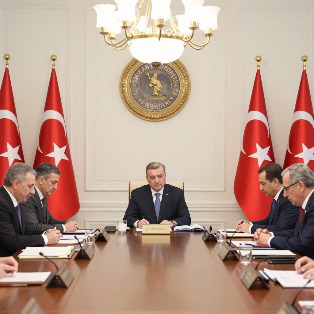 Türkiyes national solidarity and integration coordination board meets at presidential complex