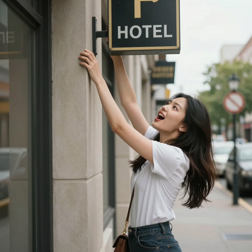 Woman injured after falling from hotel sign in istanbul while calling for help