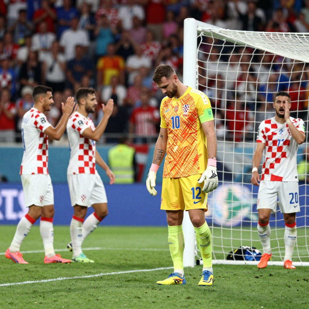 Dominik livaković concedes 11 goals in two matches against england and spain