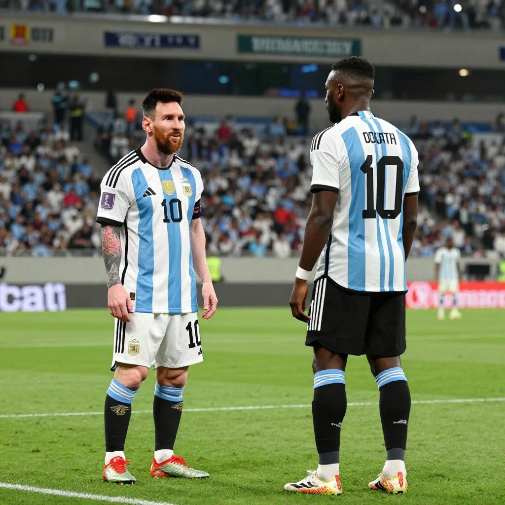 Junior olaitan features in messi’s historic argentina farewell against benin