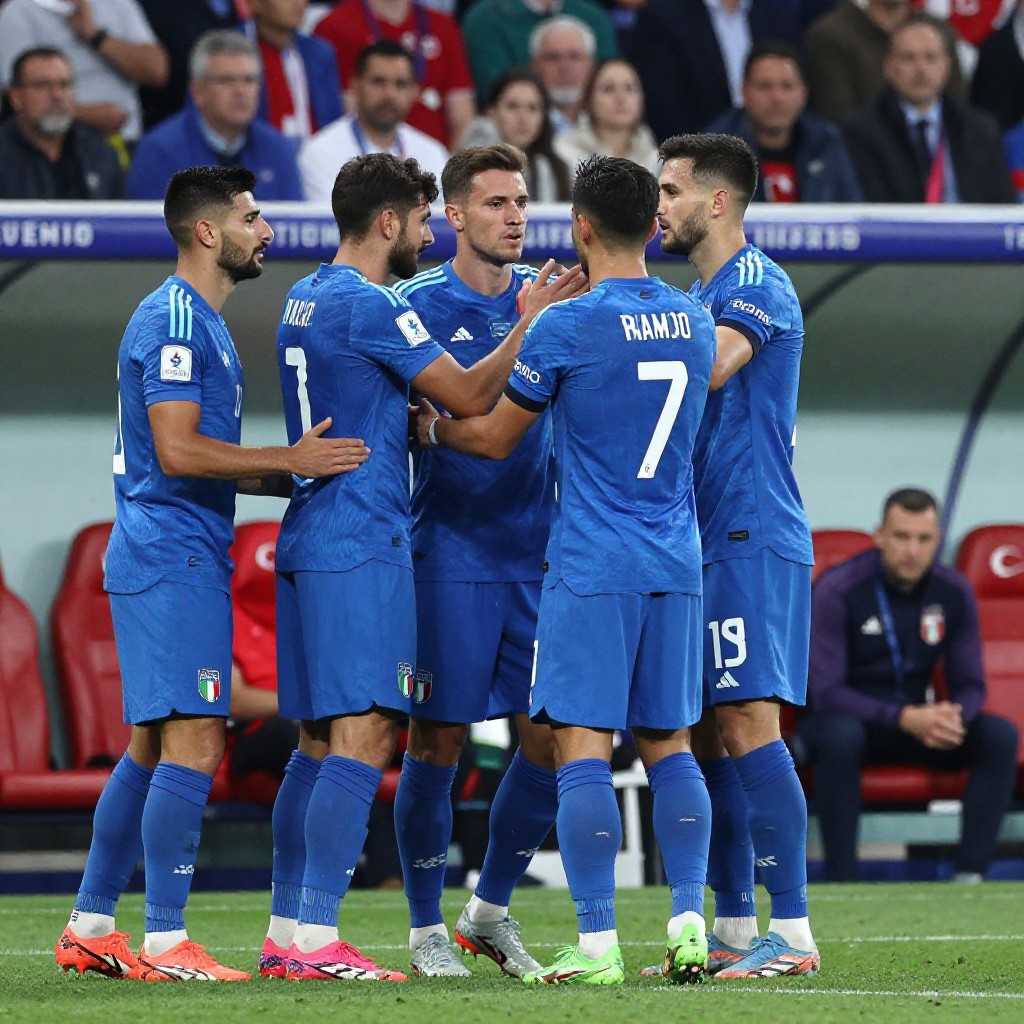 Italy beat türkiye 3-1 as italian media spotlight pressure on montella
