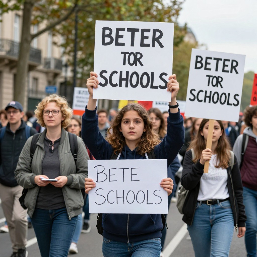 Student protests spread across france as calls for better schools grow