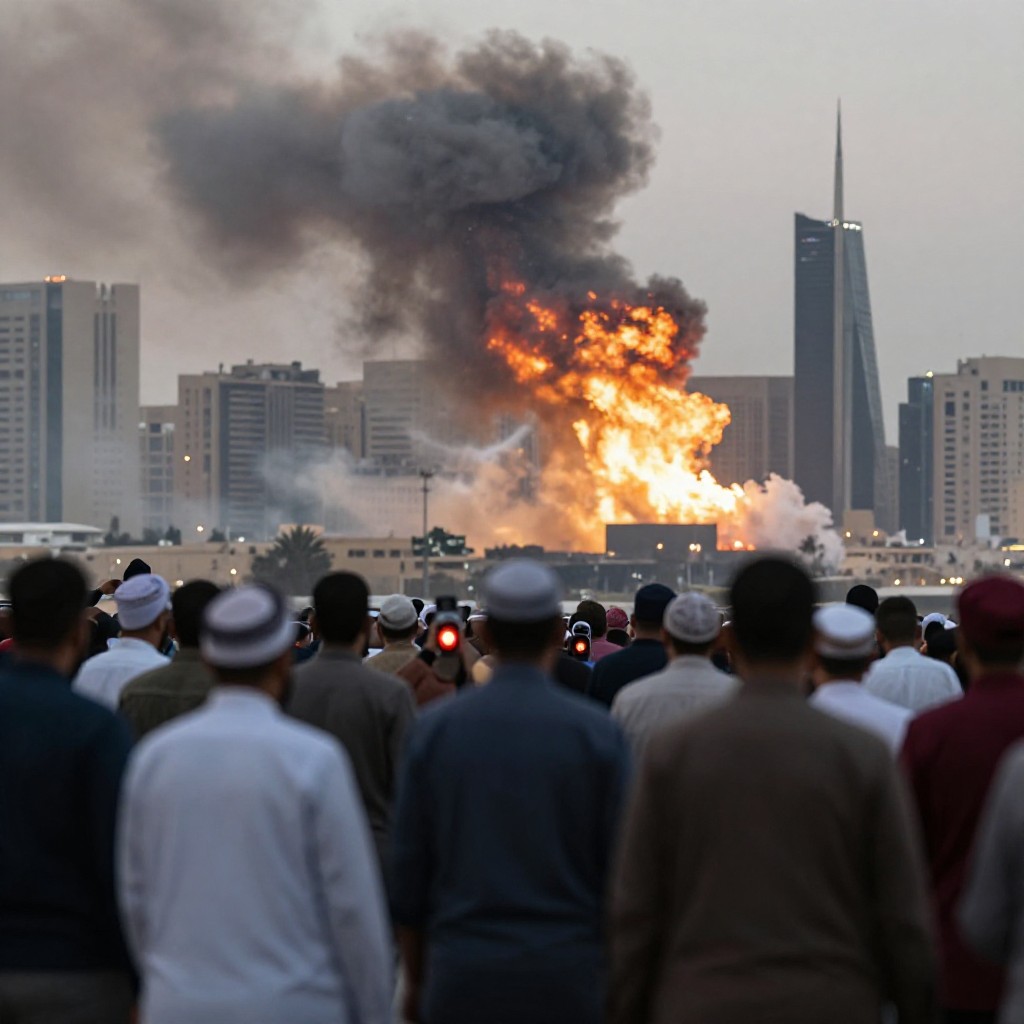 Explosions heard in riyadh after security alert as authorities declare threat over