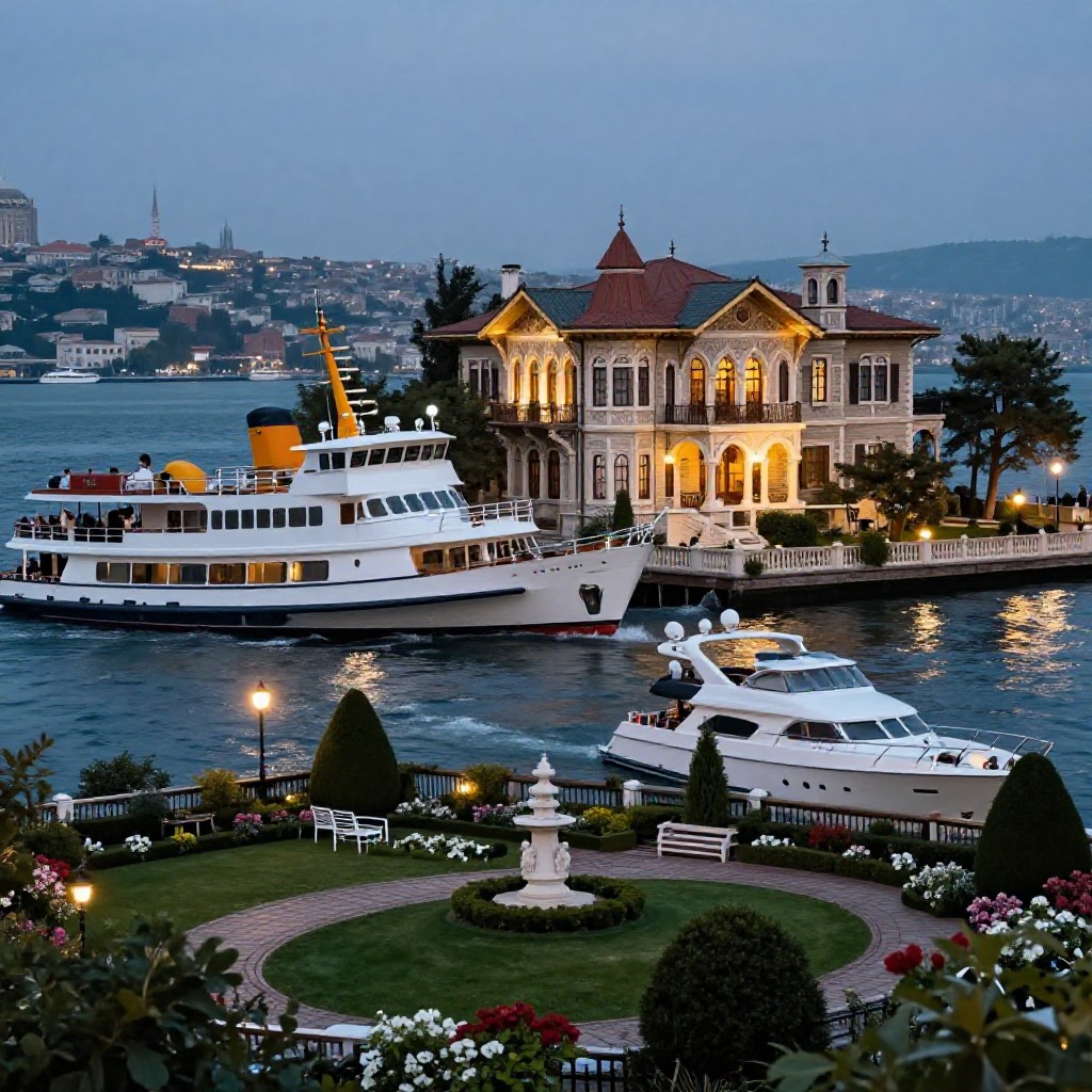 Passenger ferry strikes derin mermerci’s historic bosphorus mansion in istanbul